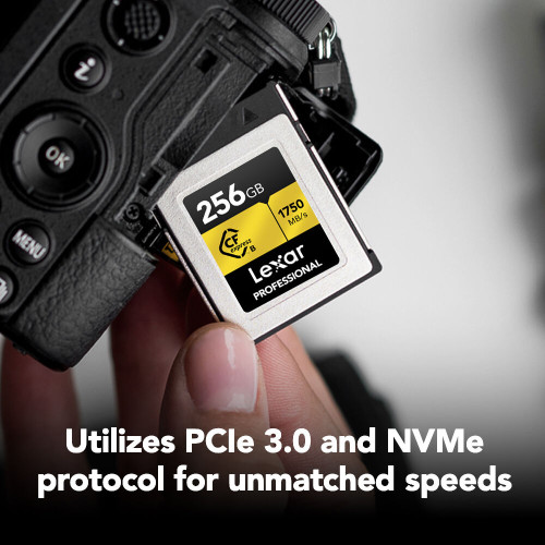 Карта пам'яті Lexar 256GB Professional CFexpress Type B Card GOLD Series (LCXEXPR256G-RNENG) | від бренду Lexar Professional
