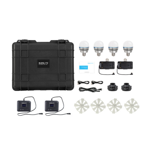 Комплект светодиодных ламп Nanlite PavoBulb 10C Bi-Color RGBWW LED Bulb 4-Light Kit (PB10C4KIT) | Nanlite