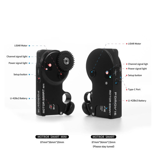 Фоллоу фокус PDMOVIE LIVE AIR 3 Smart LiDAR Wireless Focus Lens Control Kit (Advanced) (PDL-AFX-RA-S) | PDMOVIE