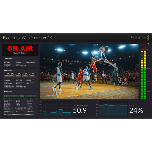 Устройство потоковой трансляции (стример) Blackmagic Design Web Presenter 4K (BDLKWEBPTR4K) | Blackmagic