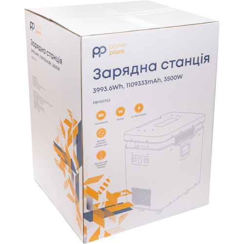 Зарядна станція PowerPlant S3500 3993.6Wh, 1109333mAh, 3500W |