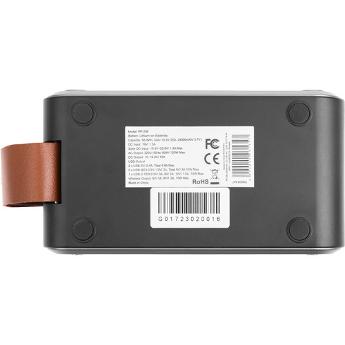 Зарядна станція PowerPlant PP-286 24000mAh, PD 18W, AC 120W, DC12-16.8V, USB-C, 2xUSB QC3.0,Wireless |