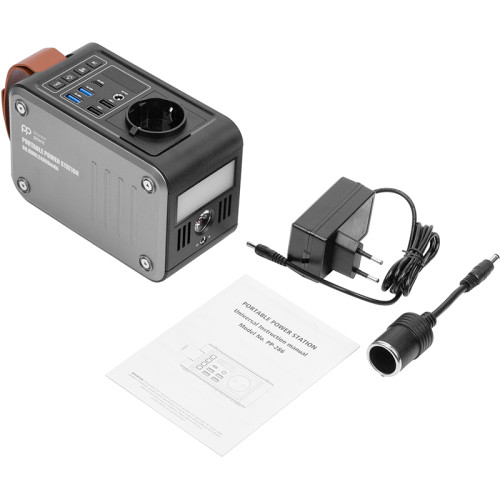 Зарядна станція PowerPlant PP-286 24000mAh, PD 18W, AC 120W, DC12-16.8V, USB-C, 2xUSB QC3.0,Wireless |