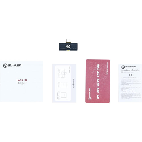 Беспроводный приемник Hollyland LARK M2 Wireless Receiver with USB-C Connector for Mobile Devices (2.4 GHz, Shine Charcoal) (Lark M2 USB-C Receiver) | Hollyland