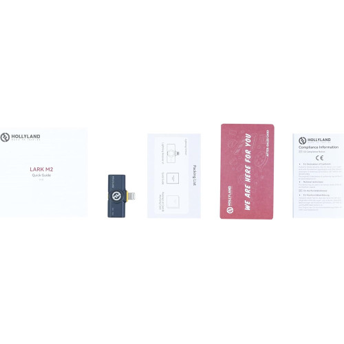 Беспроводный приемник Hollyland LARK M2 Wireless Receiver with Lightning Connector for iOS Devices (2.4 GHz, Shine Charcoal) (Lark M2 Lightning Receiver) | Hollyland