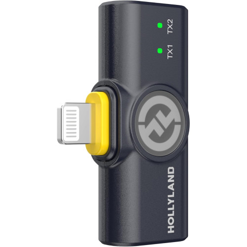 Беспроводный приемник Hollyland LARK M2 Wireless Receiver with Lightning Connector for iOS Devices (2.4 GHz, Shine Charcoal) (Lark M2 Lightning Receiver) | Hollyland