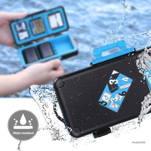 Защитный кейс LENSGO Waterproof Luggage Battery & Memory Card Hard Case (KH6 Blue) | LENSGO