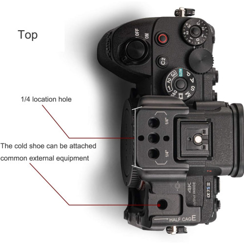 Клітка Tilta Half Camera Cage for Sony a7S III - Black (TA-T18-HCC-B) | Tilta