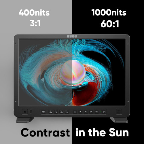 Відеомонітор OSEE Megamon 15 HDR Production Monitor with V-Mount Kit (Mega 15S KIT) | від бренду OSEE