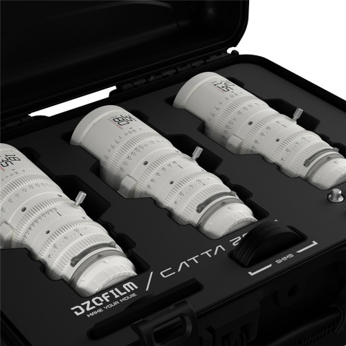 Комплект об'єктивів DZOFilm Catta FF 18-35/35-80/70-135mm T2.9 Cine 3-Lens Bundle (Sony E, White) (DZO-FFCatta2E3-WH) | від бренду DZOFilm