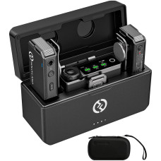 Радіосистема Hollyland LARK MAX Duo 2-Person Wireless Microphone System and Omnidirectional Lavalier Microphone Kit (2.4 GHz, Black) (LARK MAX Duo) Радіосистема Hollyland LARK MAX Duo 2-Person Wireless Microphone System and Omnidirectional Lavalier Microphone Kit (2.4 GHz, Black) (LARK MAX Duo)