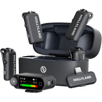 Радіосистема Hollyland LARK MAX 2 Combo 4-Person Wireless Microphone System for Cameras and Mobile Devices (Space Gray, 2.4 GHz) (LARK MAX 2 Combo 4Person)