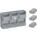 Зарядний пристрій ZGCINE Travel Charging Case Kit with 3 LP-E6P Batteries (2600mAh, Gray) (PC3-LPE6P Kit3) | ZGCINE