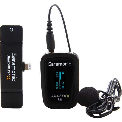 Компактна радіосистема Saramonic Blink 500 ProX B3 Digital Wireless Lavalier Microphone System with Lightning Connector (2.4 GHz) (BLINK 500 ProX B3) | Saramonic