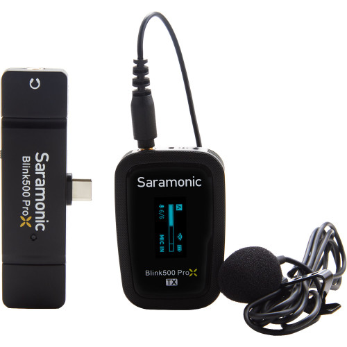 Компактная радиосистема Saramonic Blink 500 ProX B5 Digital Wireless Lavalier Microphone System with USB-C Connector (2.4 GHz) (BLINK 500 ProX B5) | Saramonic