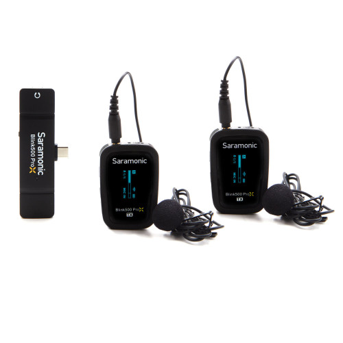 Компактна радіосистема Saramonic Blink 500 ProX B6 Two-Person Digital Wireless Lavalier Microphone System with USB-C Connector (2.4 GHz) (BLINK 500 ProX B6) | Saramonic