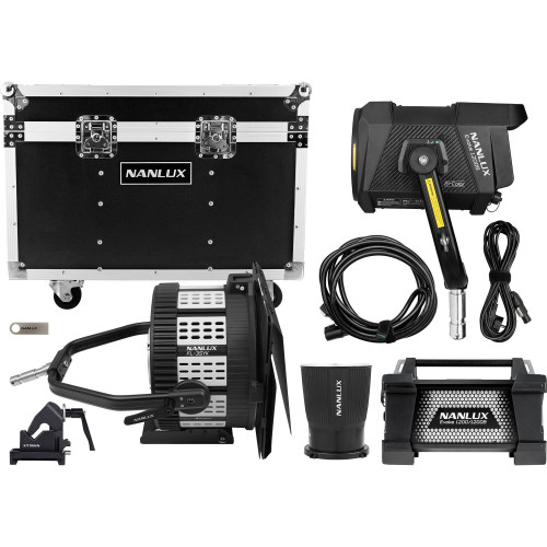Студійне освітлення Nanlux Evoke 1200B LED Bi-Color Spot Light Kit with Fresnel Lens and Flight Case (Evoke 1200B FL-YK-Kit) | Nanlux