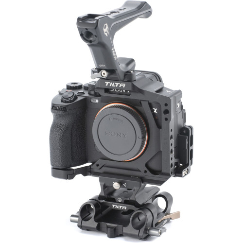 Клітка Tilta Half Cage Lightweight Kit with 15mm LWS Baseplate for Sony a7R V (Black) (TA-T46-B-B) | Tilta