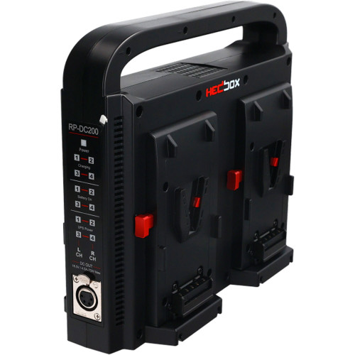 Зарядний пристрій Hedbox Quad Digital V-Mount Battery Charger with Power Bank Function (HED-DC-200V) | Hedbox