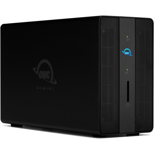 Зовнішній накопичувач OWC Gemini 24TB 2-Bay Thunderbolt 3 Raid Array (2 x 12TB) (OWCTB3GM000H24) | OWC