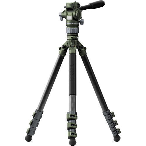 Штатив (комплект) Tilta Travel Video Fluid Head with 3-Stage Carbon Fiber Legs (5KG) - Forest Green (TT-VT05-FB-FG) | Tilta