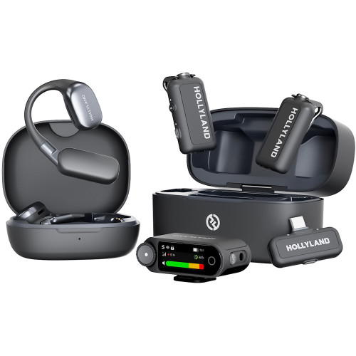 Радиосистема Hollyland LARK MAX 2 Ultimate Combo 2-Person Wireless Microphone System for Cameras and Mobile Devices (Space Gray, 2.4 GHz) (LARK MAX 2 Ultimate Combo) | от бренда Hollyland
