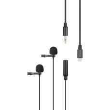 Петличный микрофон Saramonic LavMicro U1C Dual Omnidirectional Lavalier Microphone with Lightning Connector for iOS Devices (LavMicro U1С)
