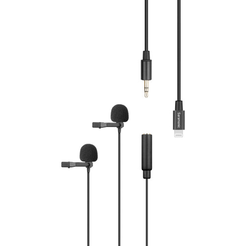Петличний мікрофон Saramonic LavMicro U1C Dual Omnidirectional Lavalier Microphone with Lightning Connector for iOS Devices (LavMicro U1С) | Saramonic