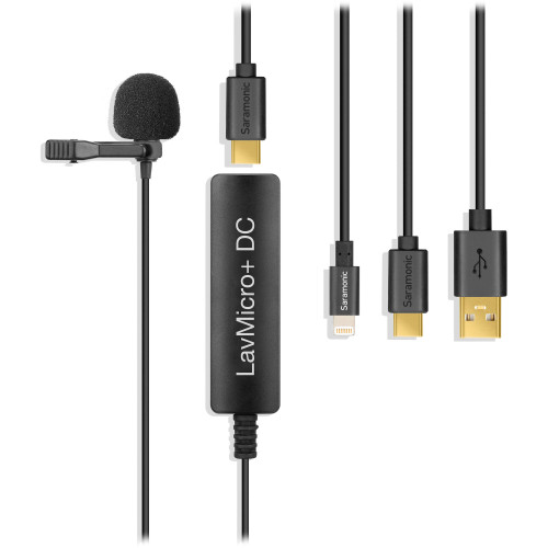 Петличний мікрофон Saramonic LavMicro+DC Digital Lavalier Microphone for iOS/Android Devices and Mac/Windows Computers (LavMicro+ DC) | Saramonic