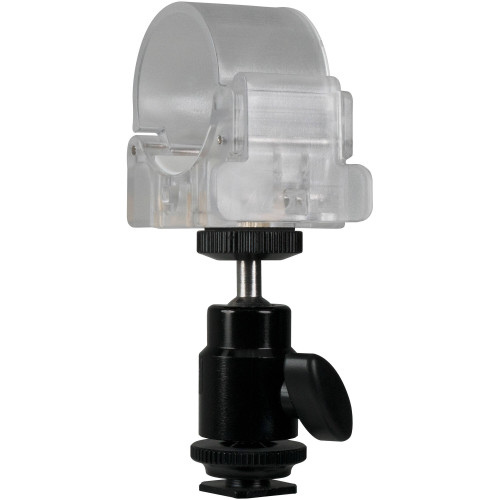 Зажим с шаровой головкой Nanlite Pavotube Transparent Polycarbonate Clip and Mini Ball Head with Hot Shoe Adapter (HD-T12+BH) | Nanlite