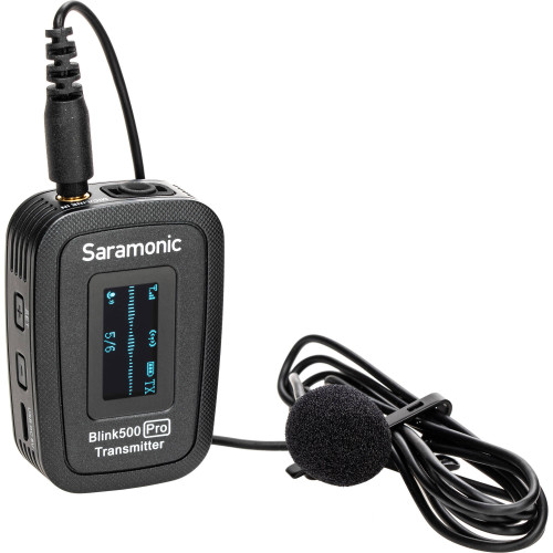 Цифровий передавач Saramonic Blink 500 Pro TX Transmitter with Built-In Mic and Lavalier Mic (2.4 GHz) (BLINK 500 PRO TX) | Saramonic