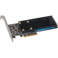 Адаптер для SSD накопителей Sonnet M.2 2x4 Low Profile PCIe 3.0 x8 Card for NVMe SSDs (FUS-SSD-2X4-E3S)