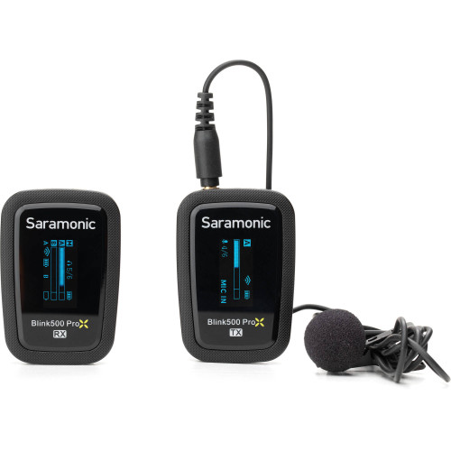 Компактна радіосистема Saramonic Blink 500 ProX B1 Digital Camera-Mount Wireless Omni Lavalier Microphone System (Black, 2.4 GHz) (BLINK 500 PROX B1) | Saramonic