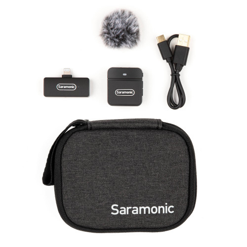 Компактна радіосистема Saramonic Blink 100 B3 Compact Digital Wireless Clip-On Microphone System with Lightning Connector (2.4 GHz) (Blink100 B3) | Saramonic