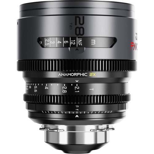 Комплект об'єктивів DZOFilm PAVO 2x Anamorphic 28/40/75mm T2.1 3-Lens Set (Neutral Coating, PL/EF Mount, Feet) (DZO-PAA3PLМN) | DZOFilm