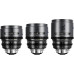 Комплект об'єктивів DZOFilm PAVO 2x Anamorphic 28/40/75mm T2.1 3-Lens Set (Blue Coating, PL/EF Mount) (DZO-PAA3PLMB) | DZOFilm
