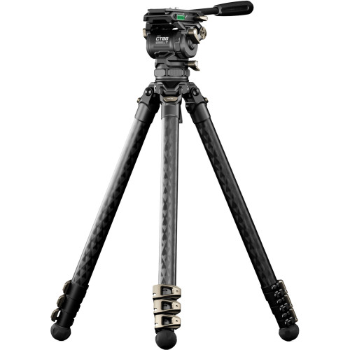 Штатив (комплект) Tilta 75mm Cine Fluid Head with 3-Stage Carbon Fiber Tripod Legs (8 Kg Load, Space Gray) (TT-CT08-75-SG) | Tilta