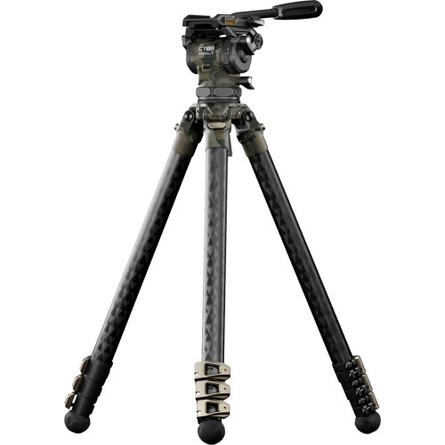 Штатив (комплект) Tilta 75mm Cine Fluid Head with 3-Stage Carbon Fiber Tripod Legs (8KG) - Forest Camo (TT-CT08-75-FC) | Tilta