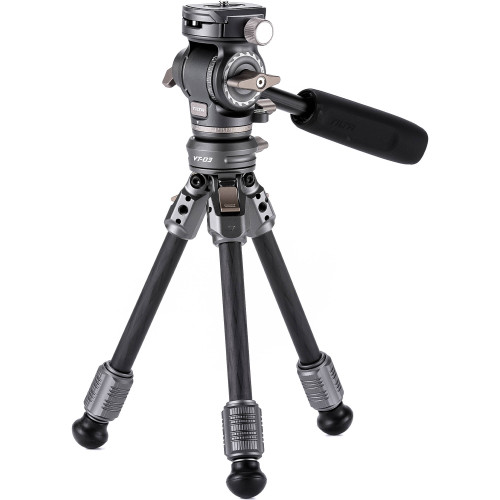 Штатив (комплект) Tilta Tabletop Video Fluid Head with 1-Stage Carbon Fiber Legs (3KG) - Space Gray (TT-VT03-FB-SG) | Tilta