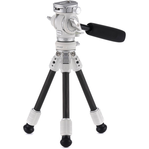 Штатив (комплект) Tilta Tabletop Video Fluid Head with 1-Stage Carbon Fiber Legs (3KG) - Snow White (TT-VT03-FB-SW) | Tilta
