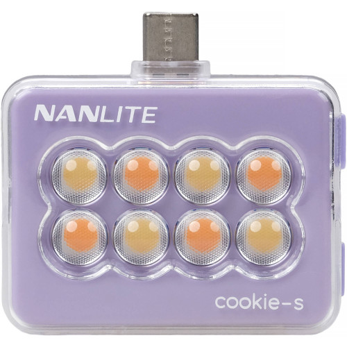Портативная светодиодная панель Nanlite cookie USB-C Mini Square LED (Lavender) (COOKIE-S-LD) | Nanlite