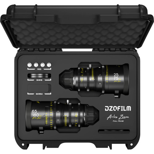 Комплект об'єктивів DZOFilm Arles Zoom T2.6 FF Cine 2-Lens Bundle (ARRI PL) (DZO-AZ25180M) | від бренду DZOFilm