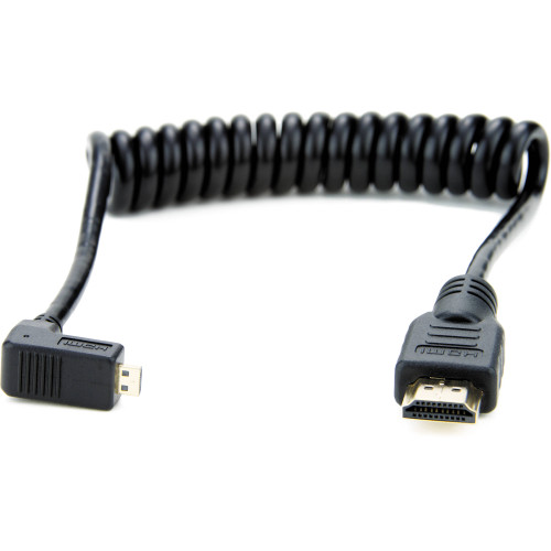 Кабель Atomos Coiled Right-Angle Micro-HDMI to HDMI Cable 30cm (ATOMCAB007) | Atomos