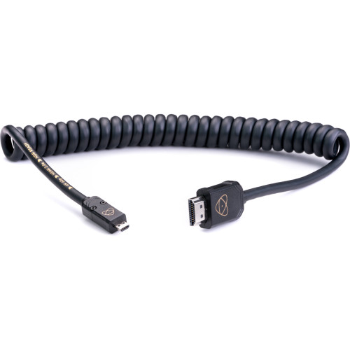 Кабель Atomos AtomFLEX Coiled Micro-HDMI to HDMI Cable 40cm. (ATOM4K60C2) | Atomos