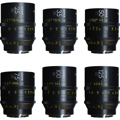 Комплект об'єктивів Vespid Kit A with EF mount (25/35/50/75/100/125mm T2.1) in hard case (DZO-V21A6EF) | DZOFilm