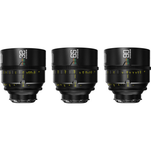 Комплект об'єктивів DZOFilm 32, 65, 90mm T2.8 Gnosis Macro Prime 3-Lens Kit (LPL with PL & EF Mounts) (DZO-G28K3LPLM) | від бренду DZOFilm