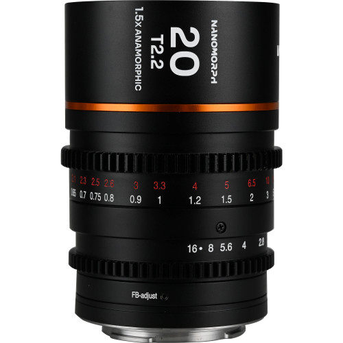 Анаморфный объектив Venus Optics Laowa Nanomorph 20mm T2.2 1.5x MFT Anamorphic Lens (Micro Four Thirds, Amber Flare)(VE2022MFTA) | LAOWA