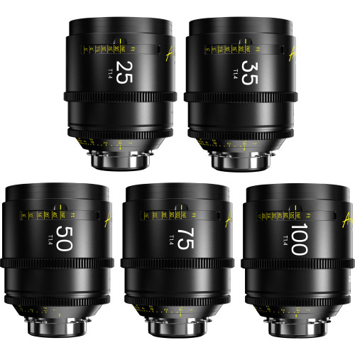 Комплект об'єктивів DZOFILM Arles FF/VV Prime Cine 5-Lens 25/35/50/75/100mm Set (PL mount) (DZO-SAP5A25MPL) | від бренду DZOFilm