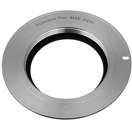 Адаптер FotodioX Pro Adapter for M42 Lens to Canon EOS Camera with Focus Confirmation Chip, V.2 with Flange (Chrome) (M42-EOS-PRO-V2-DC) |