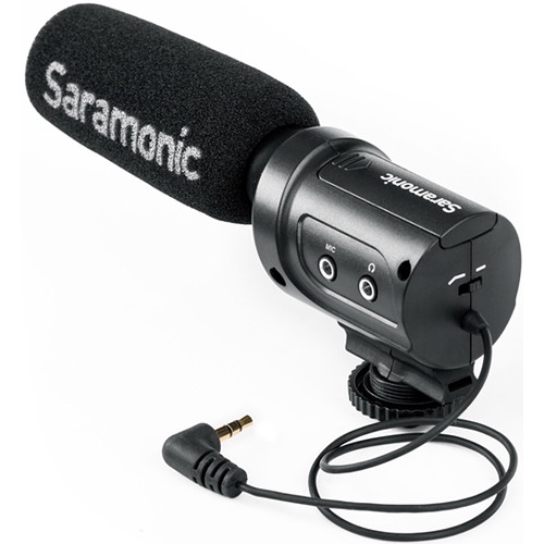 Накамерный микрофон Saramonic SR-M3 Mini Directional Condenser Microphone with Integrated Shockmount (SR-M3) | Saramonic